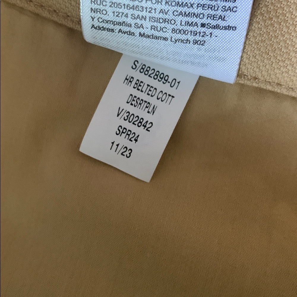Banana Republic Oceanside Tan Wide-Leg Crop Pants NWT - Picture 5 of 5